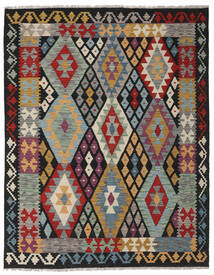  Kelim Afghan Old Style Matot 155X195 Villamatto Harmaa/Tummanharmaa Pieni Matto Carpetvista