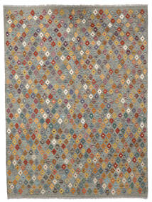 Kelim Afghan Old Stil Teppich 175X237 Grau/Orange Wolle, Afghanistan Carpetvista