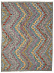 Kelim Afghan Old Stil Teppich 178X241 Grau/Braun Wolle, Afghanistan Carpetvista