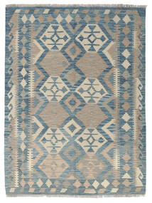  Kilim Afghan Old Style Alfombra 139X188 De Lana Azul/Gris Pequeño Carpetvista