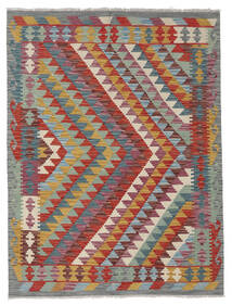  Orientalischer Kelim Afghan Old Stil Teppich 149X199 Rot/Grau Wolle, Afghanistan Carpetvista