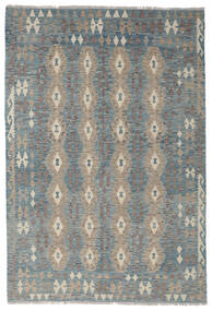 絨毯 キリム アフガン オールド スタイル 181X261 グレー/オレンジ (ウール, アフガニスタン)