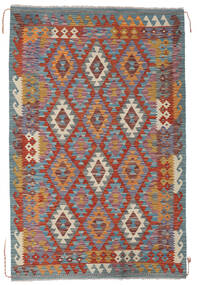  Kilim Afghan Old Style Tapis 121X188 De Laine Rouge/Gris Petit Carpetvista