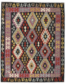 153X196 Tapis Kilim Afghan Old Style D'orient Rouge/Gris Foncé (Laine, Afghanistan) Carpetvista