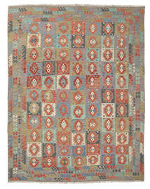  308X390 Grande Kilim Afegão Old Style Tapete Lã, Carpetvista