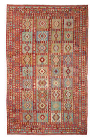 Kelim Afghan Old Style Tæppe 298X486 Rød/Beige Stort Uld, Afghanistan Carpetvista