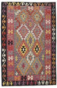  124X189 Kelim Afghan Old Style Matot Matto Punainen/Beige Afganistan Carpetvista