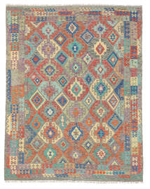  245X306 Large Kilim Afghan Old Style Rug Wool, Carpetvista