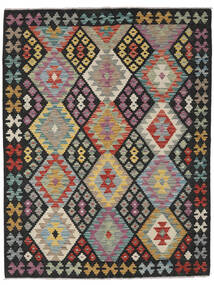 149X199 Tapis D'orient Kilim Afghan Old Style Gris Foncé/Gris (Laine, Afghanistan) Carpetvista