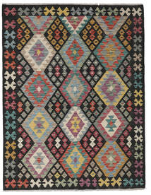 153X200 Tapis D'orient Kilim Afghan Old Style Gris Foncé/Gris (Laine, Afghanistan) Carpetvista