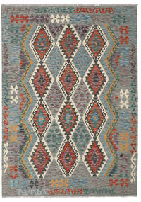 172X240 Tapis Kilim Afghan Old Style D'orient Gris/Beige (Laine, Afghanistan) Carpetvista