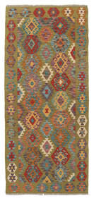  Kelim Afghan Old Style Teppe 87X195 Oransje/Brun Carpetvista