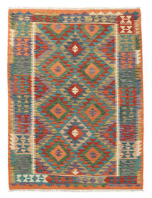  129X174 Kelim Afghan Old Stil Teppich Beige/Grau Afghanistan Carpetvista