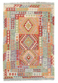 124X186 絨毯 オリエンタル キリム アフガン オールド スタイル グレー/ベージュ (ウール, アフガニスタン) Carpetvista