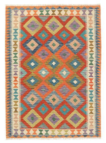 Kelim Afghan Old Stil Teppich 122X171 Beige/Grau Wolle, Afghanistan Carpetvista