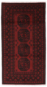 102X191 Afghan Fine Matot Matto Itämainen Tummanpunainen (Villa, Afganistan) Carpetvista