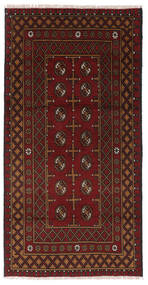 98X193 Afghan Fine Matot Matto Itämainen Ruskea/Tummanpunainen (Villa, Afganistan) Carpetvista
