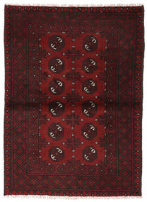  102X139 Afghan Fine Matot Matto Tummanpunainen Afganistan Carpetvista