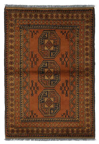 絨毯 オリエンタル アフガン Fine 100X148 茶色 (ウール, アフガニスタン)