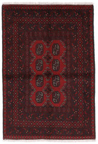  97X141 Afghan Fine Matot Matto Tummanpunainen Afganistan Carpetvista