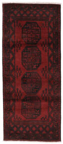  Afghan Fine Matot 83X193 Villamatto Tummanpunainen Pieni Matto Carpetvista