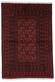  Afghan Fine Covor 97X144 Dark Red Carpetvista
