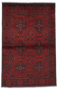  94X145 Afghan Khal Mohammadi Matot Matto Tummanpunainen/Punainen Afganistan Carpetvista
