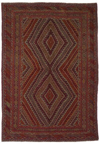  Orientalsk Kelim Golbarjasta Teppe 195X285 Svart/Brun Ull, Afghanistan Carpetvista
