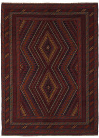 206X275 絨毯 オリエンタル キリム ゴルバリヤスタ ブラック/ダークレッド (ウール, アフガニスタン) Carpetvista