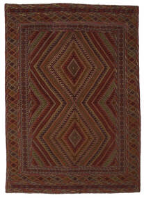  Oriental Kilim Golbarjasta Rug 205X283 Black/Brown Wool, Afghanistan Carpetvista