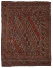  Oriental Kilim Golbarjasta Rug 215X283 Black/Brown Wool, Afghanistan Carpetvista