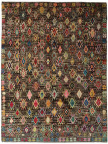 212X281 Moroccan Berber - Afghanistan Vloerkleed Bruin/Oranje Afghanistan Carpetvista