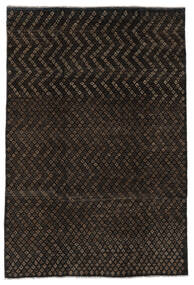 Moroccan Berber - Afghanistan Rug 197X285 Black/Brown Wool, Afghanistan Carpetvista