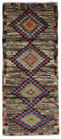82X192 Moroccan Berber - Afghanistan Teppich Moderner Läufer Braun/Dunkelgrau (Wolle, Afghanistan) Carpetvista