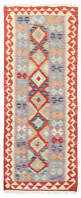 Kilim Afegão Old Style Tapete 78X193 Lã Vermelho/Bege Pequeno Carpetvista