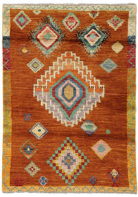 Moroccan Berber - Afghanistan Teppich 116X163 Braun/Orange Wolle, Afghanistan Carpetvista
