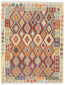 154X197 Kelim Afghan Old Style Matot Matto Itämainen Beige/Keltainen (Villa, Afganistan) Carpetvista