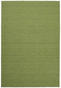  Kilim Loom Rug 220X320 Wool Green/Dark Green Carpetvista