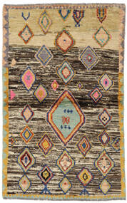 88X138 Moroccan Berber - Afghanistan Rug Modern Beige/Brown (Wool, Afghanistan) Carpetvista