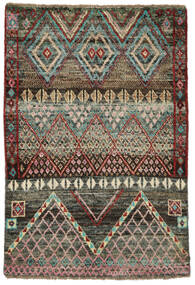 80X115 Tapete Moroccan Berber - Afghanistan Moderno Preto/Castanho (Lã, Afeganistão) Carpetvista