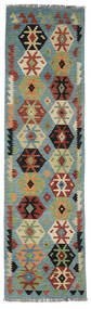  Kilim Afegão Old Style Tapete 83X293 Lã Petroleo Escuro/Vermelho Escuro Pequeno Carpetvista