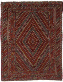 絨毯 オリエンタル キリム ゴルバリヤスタ 150X193 ブラック/茶色 (ウール, アフガニスタン)