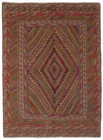 Kelim Golbarjasta Teppich 143X195 Dunkelrot/Braun Wolle, Afghanistan Carpetvista