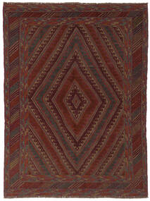 145X190 絨毯 キリム ゴルバリヤスタ オリエンタル ブラック/ダークレッド (ウール, アフガニスタン) Carpetvista