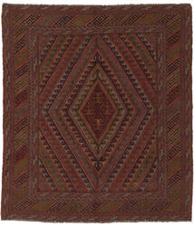 絨毯 オリエンタル キリム ゴルバリヤスタ 157X180 ブラック/ダークレッド (ウール, アフガニスタン)