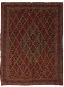 152X195 Dywan Orientalny Kilim Golbarjasta Czarny/Ciemnoczerwony (Wełna, Afganistan) Carpetvista