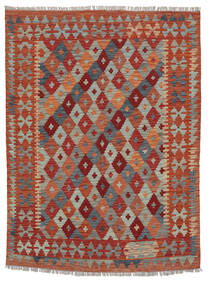 絨毯 オリエンタル キリム アフガン オールド スタイル 154X200 ダークレッド/茶色 (ウール, アフガニスタン)