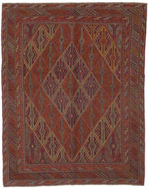 150X190 絨毯 オリエンタル キリム ゴルバリヤスタ 茶色/ダークレッド (ウール, アフガニスタン) Carpetvista