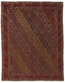 絨毯 オリエンタル キリム ゴルバリヤスタ 140X175 ブラック/茶色 (ウール, アフガニスタン)