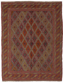 145X190 絨毯 オリエンタル キリム ゴルバリヤスタ ダークレッド/茶色 (ウール, アフガニスタン) Carpetvista